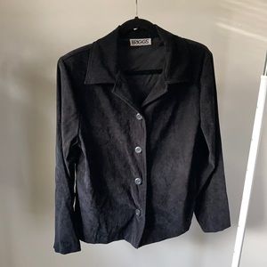 Vintage lightweight faux suede blazer